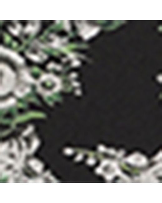 Dolce & Gabbana Metallic Silk Floral Skinny Scarf
