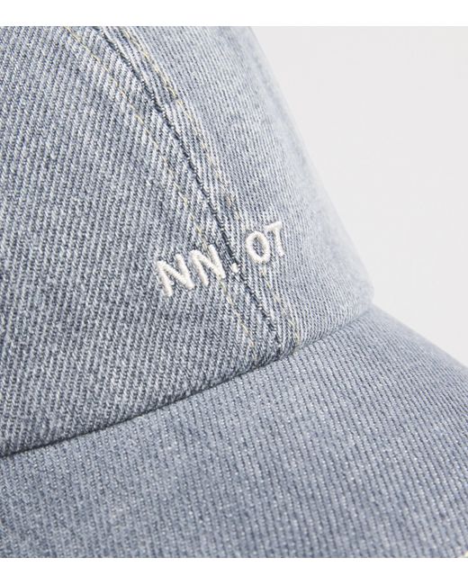 NN07 Gray Denim Baseball Cap for men