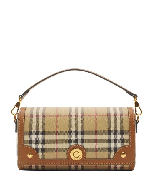 Burberry Metallic Check Top-Handle Bag
