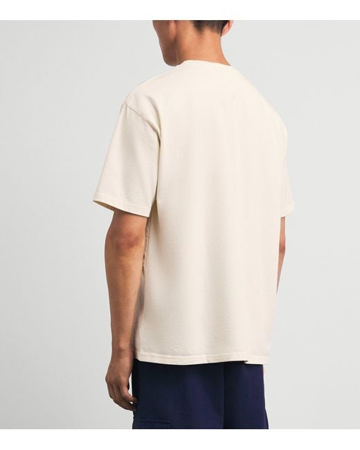 Rhude White Cotton Trofeo Print T-Shirt for men