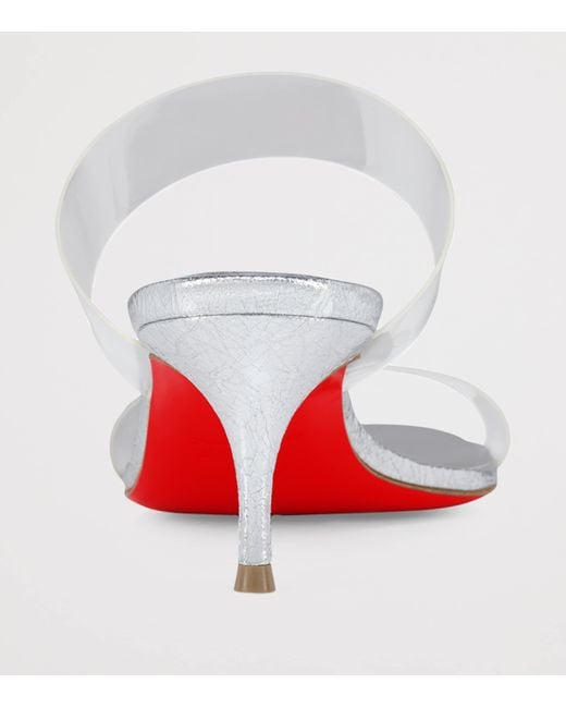 Christian Louboutin White Just Nothing Leather Heeled Sandals 55