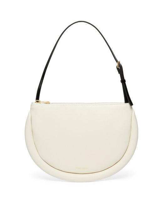 JW Anderson Leather Bumper Moon Shoulder Bag in White | Lyst