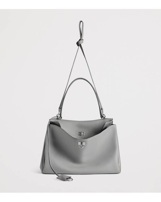 Balenciaga Gray Medium Calfskin Rodeo Shoulder Bag