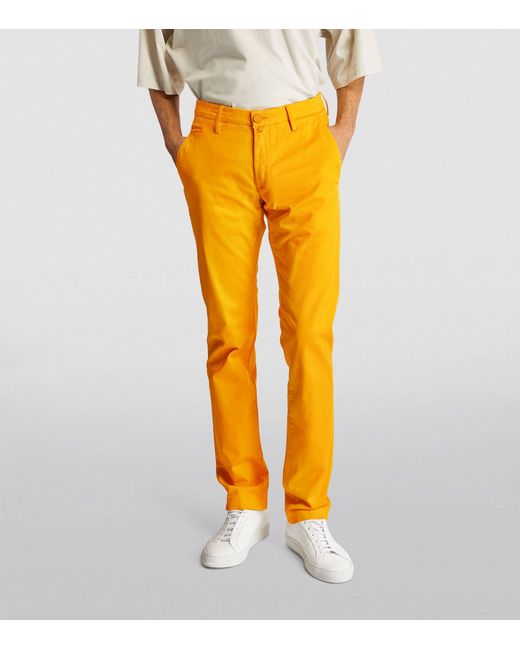 Jacob Cohen Yellow Cotton-blend Trousers for men