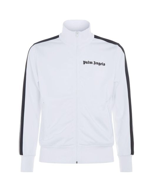 Palm Angels White Logo Track Jacket for men