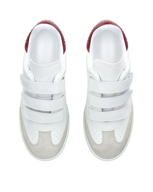 Isabel Marant White Bryce Leather Sneaker