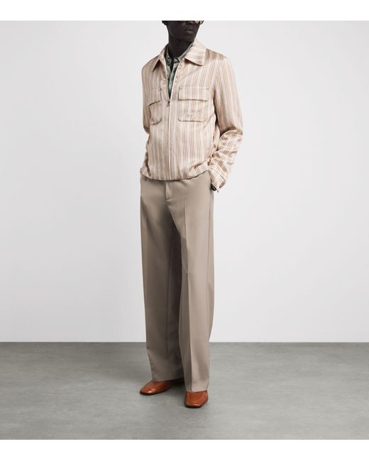 Amiri Natural Stripe Logo Jacket for men