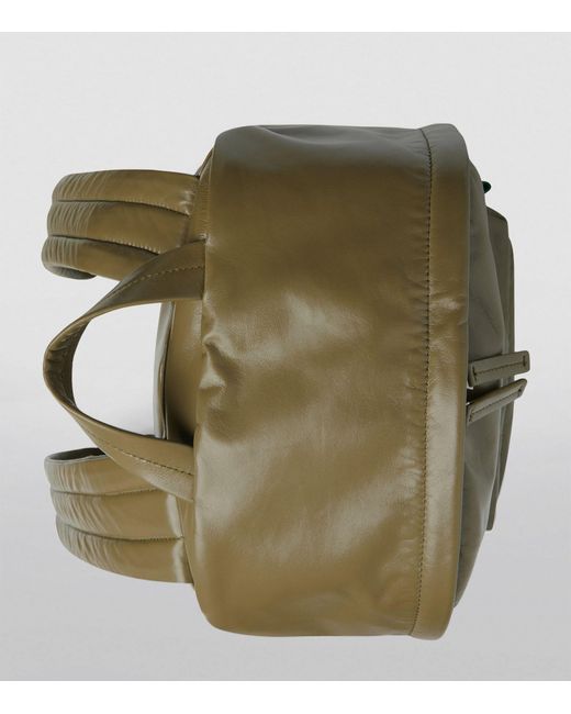 Bottega Veneta Green Medium Leather Archetype Backpack for men
