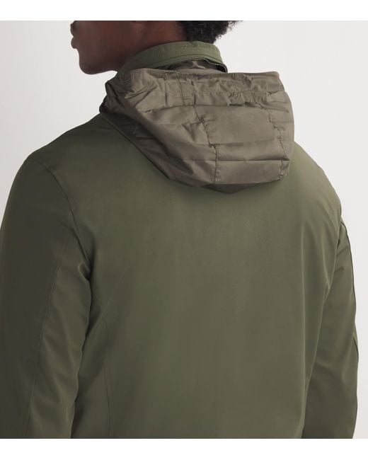 Paul & Shark Green Typhoon Re-4X4 Stretch Jacket for men