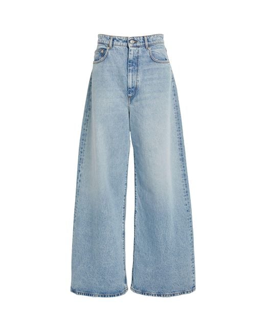 Sportmax Blue Angri Wide-leg Jeans
