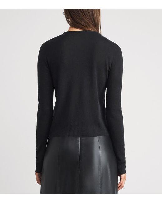 Vince Black Cashmere-Silk Cardigan