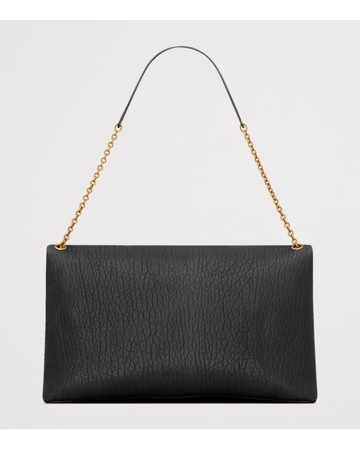 Saint Laurent Black Extra-Large Cassandre Envelope Pouch
