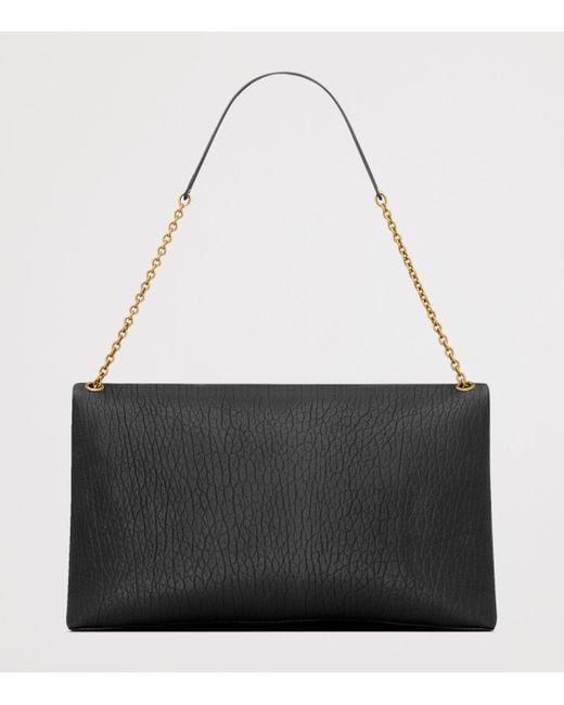Saint Laurent Black Extra-Large Cassandre Envelope Pouch
