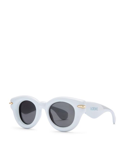 Loewe Gray Inflated Round Sunglasses