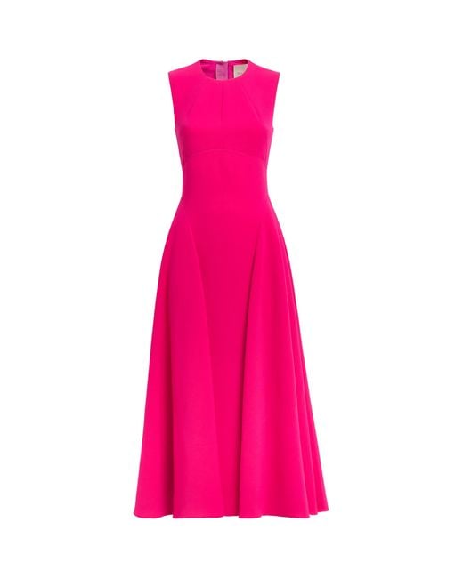 Roksanda Pink Darted Kora Midi Dress