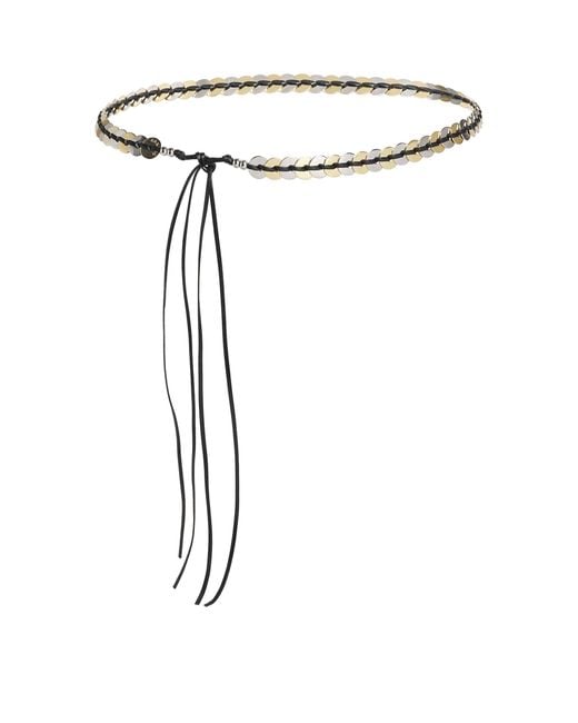 Sandro White Leather Jewellery Belt