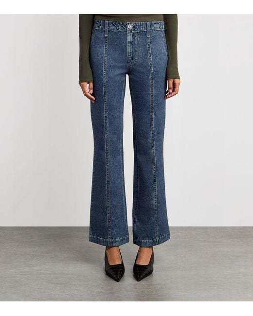 Rag & Bone Blue Ponte Miramar Olivia Trousers