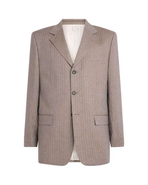 sunflower Brown Linen-Wool Show Blazer for men