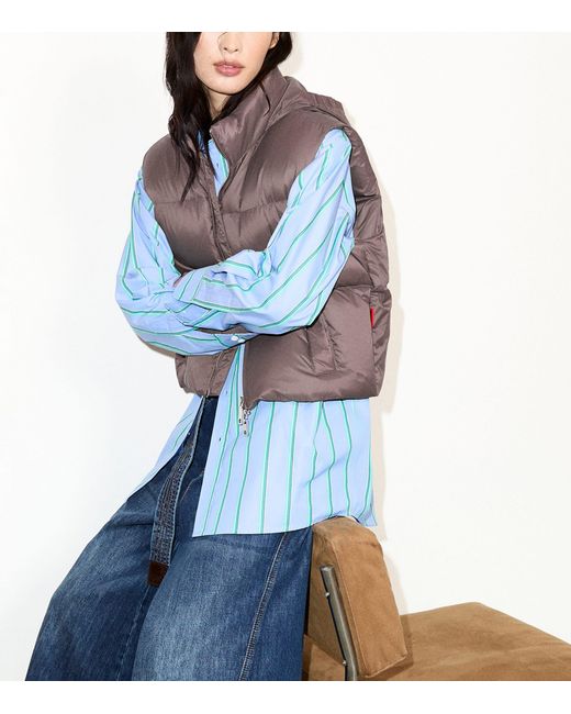 MAX&Co. Brown Water-Repellent Down Gilet