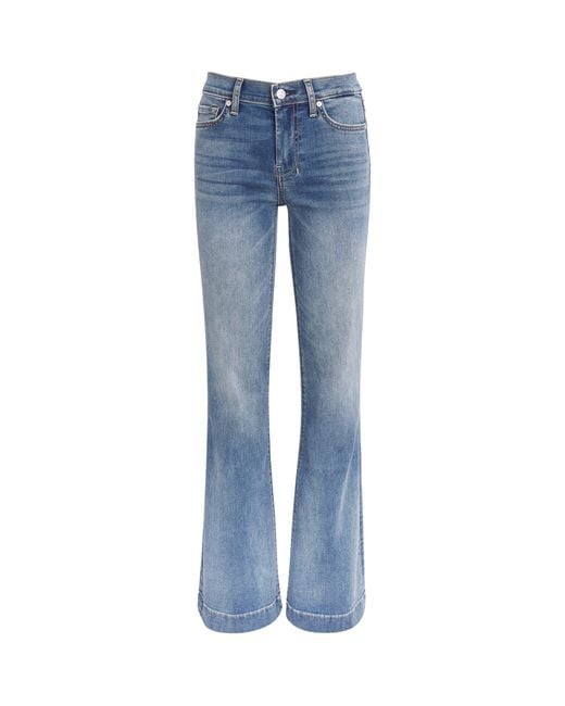 7 For All Mankind Blue Dojo Slim Illusion Flared Jeans
