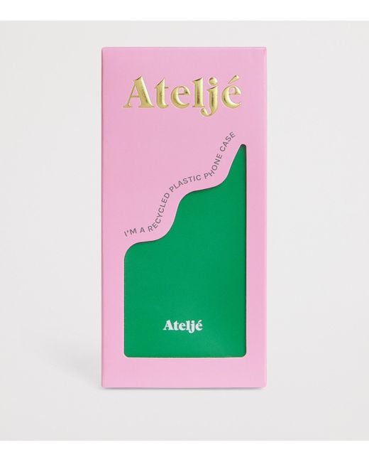 Atelje71 Green Recycled Palm Breeze Iphone 15 Pro Max Case