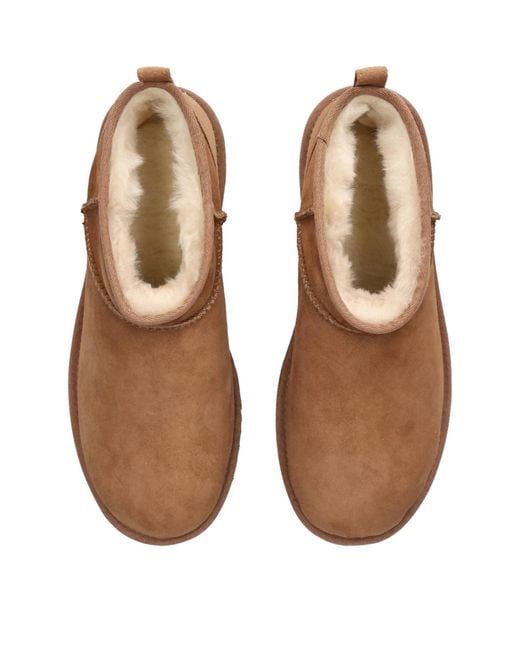 Ugg Brown Suede Classic Ultra Mini Boots for men