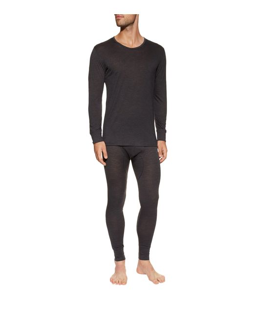 Zimmerli of Switzerland Gray Wool And Silk Long Johns for men