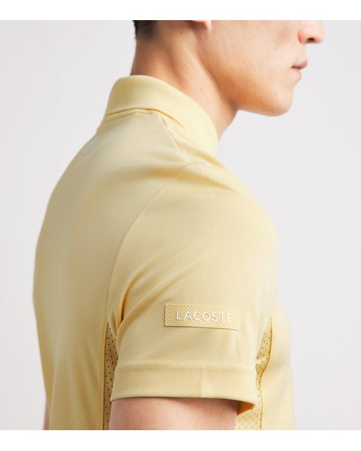 Lacoste Yellow Technical Polo Shirt for men