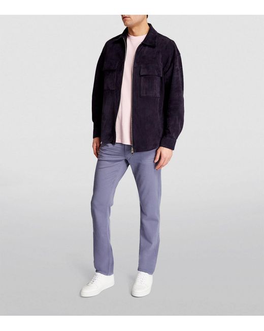PAIGE Blue Coloured Tapered Jeans for men