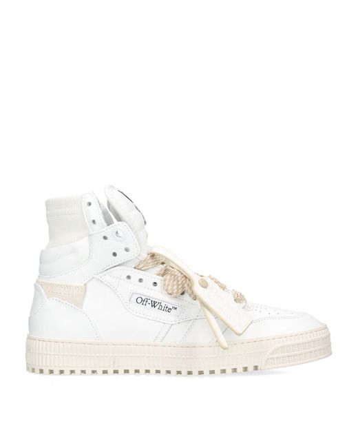Off-White c/o Virgil Abloh White Leather 3.0 Off Court High-top Sneakers for men