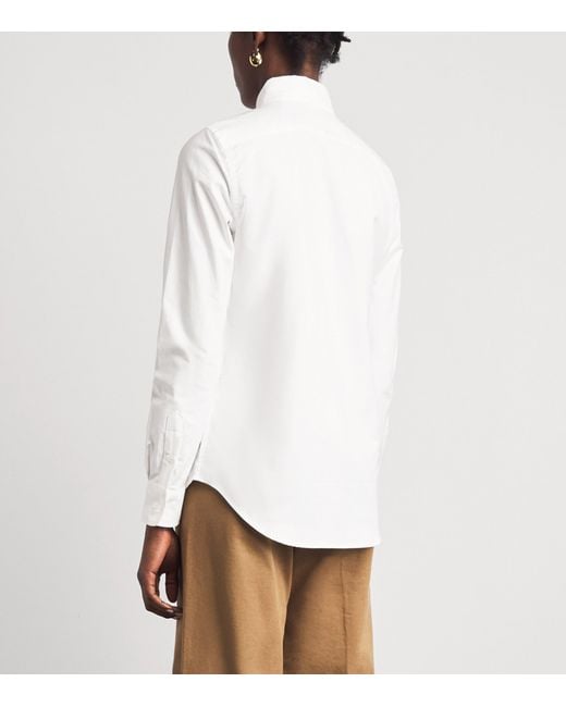 Polo Ralph Lauren White Slim-Fit Oxford Shirt