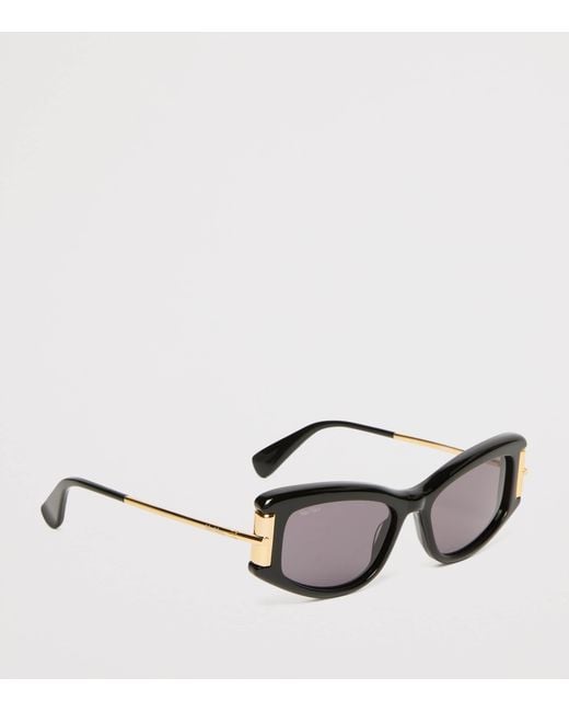 Max Mara Brown Acetate Cat-Eye Sunglasses