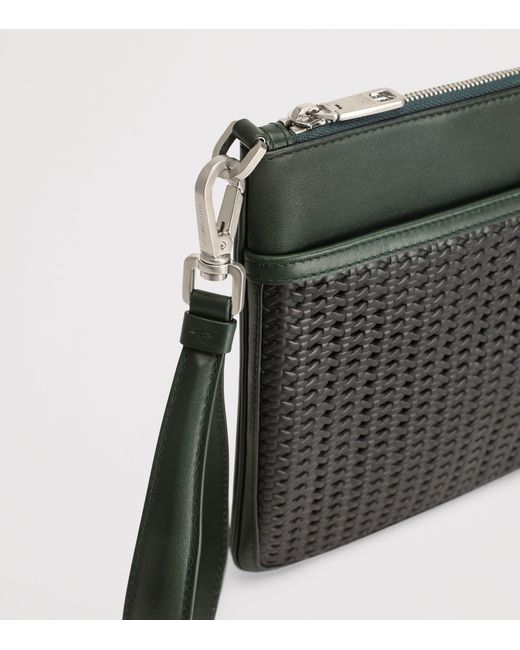Dolce & Gabbana Black Canvas-Calfskin Plongé Toiletry Bag for men