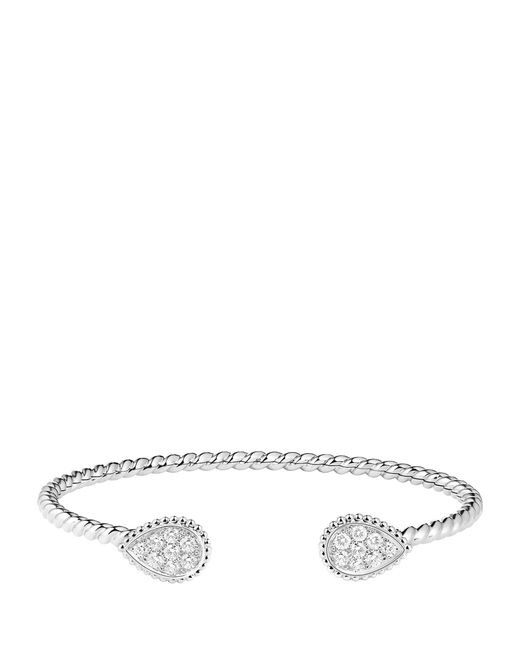 Boucheron White And Diamond Serpent Bohème Two Motifs Bracelet