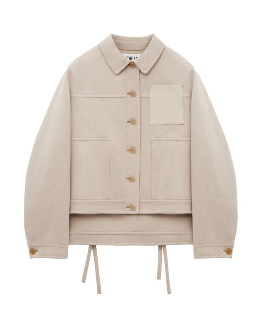 Loewe Natural Wool-Cashmere Workwear Jacket
