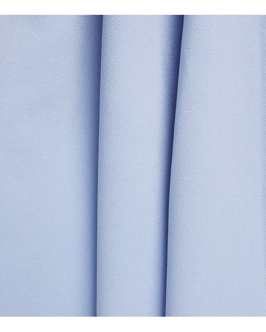 Safiyaa Blue Asymmetric Melinda Midi Dress