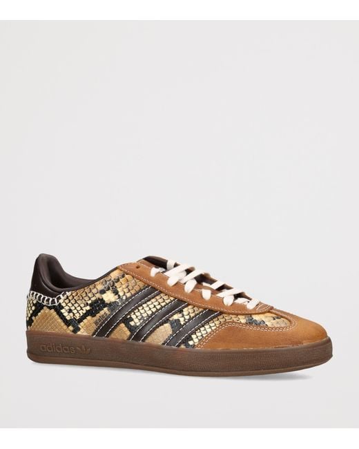 Adidas Brown X Wales Bonner Snake Gazelle Sneakers for men