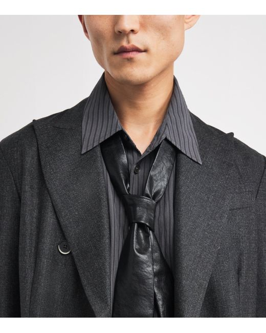 Barena Gray Wool Double-Breasted Blazer for men