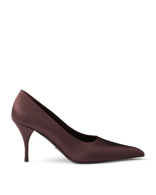 Prada Purple Satin Pumps 85