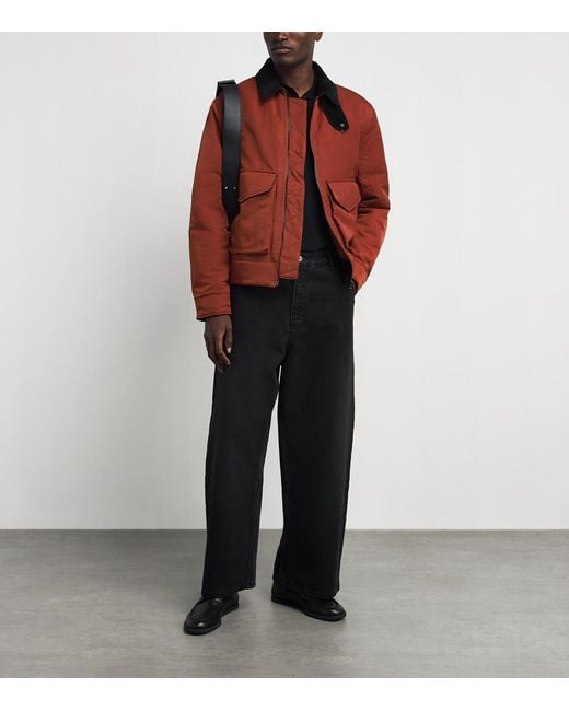 Fred Perry Red Caban Jacket for men