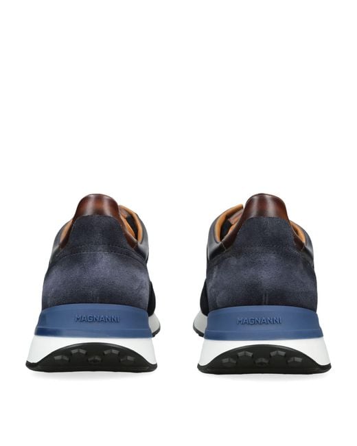 Magnanni Shoes Blue Xl Grafton 3 Runner Sneakers for men