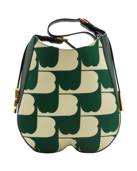 Burberry Green Exclusive Medium Leather Chess Shoulder Bag