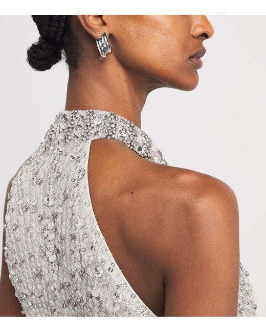 Jenny Packham White Sequinned Whisper Gown