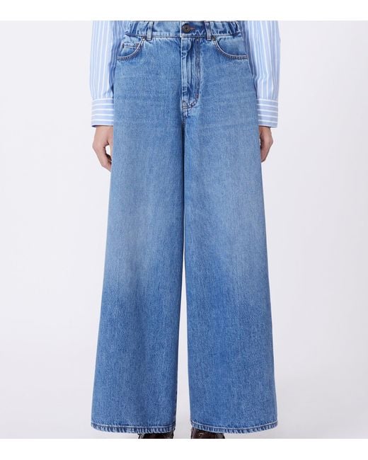 Weekend by Maxmara Blue Wide-Leg Jeans