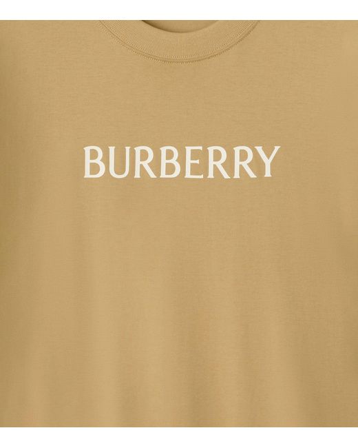 Burberry Natural Cotton Logo Slim T-Shirt for men