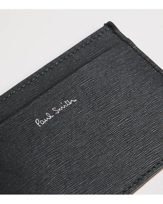 Paul Smith Black Leather Card Holder for men