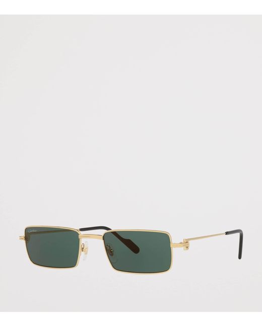 Cartier Green Ct0501S Rectangular Sunglasses