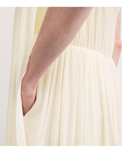 Stella McCartney White Silk Crepon Maxi Dress