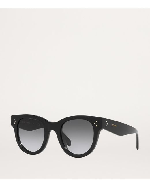 Céline Black Rectangular Sunglasses