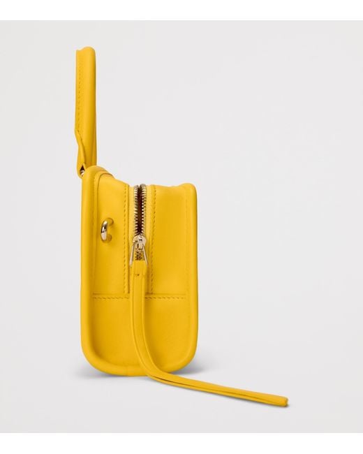 Loewe Yellow Mini Leather Amazona 180 Top-Handle Bag